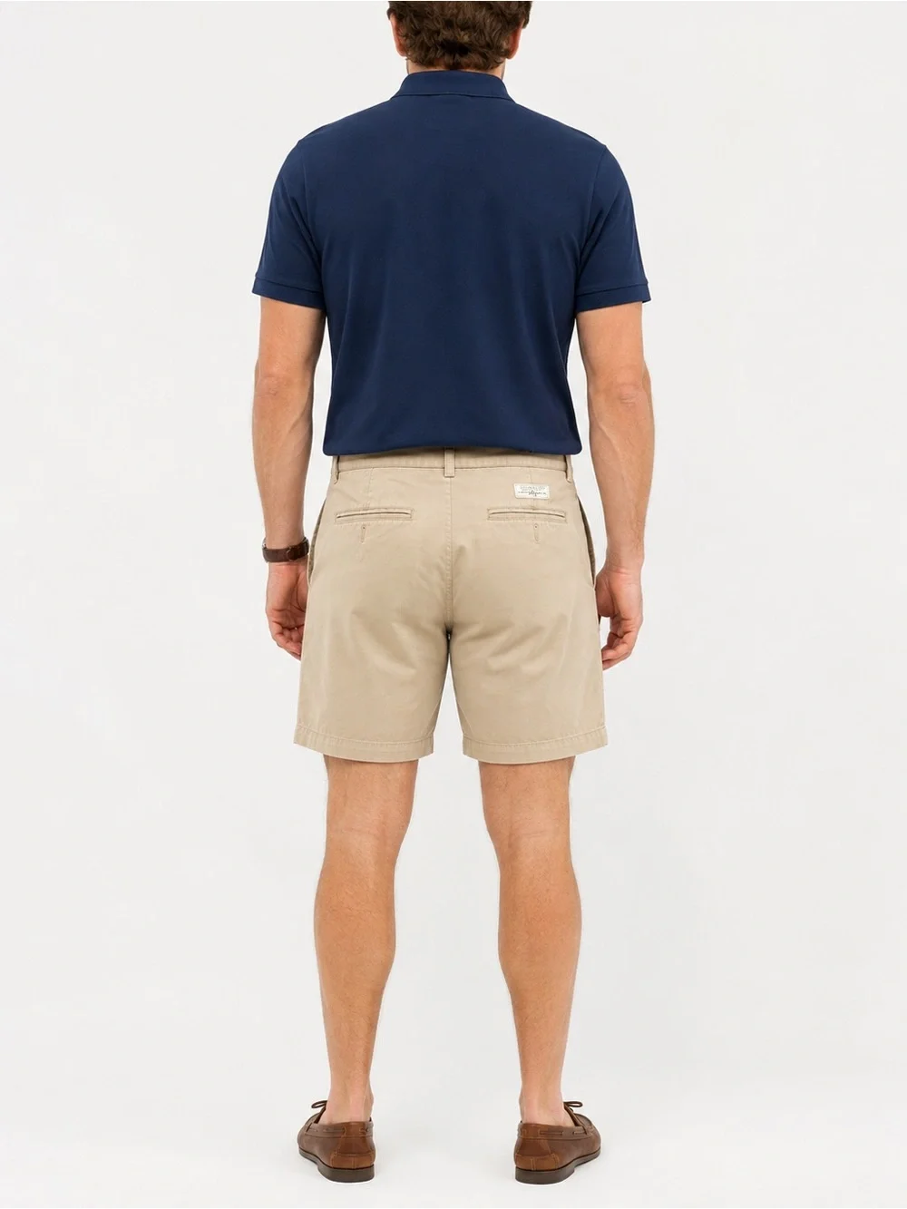 Vintage Polo Ralph Lauren Andrew Shorts 42 Khaki Pleated Chino 90s Preppy